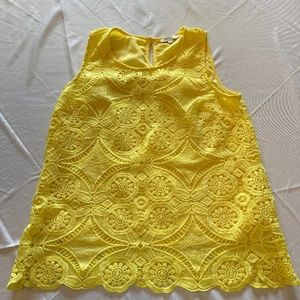Yellow sleeveless top